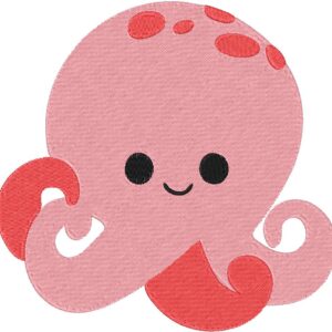 Octopus Design, 7 sizes, Machine Embroidery Design, Octopus shapes Design, Instant