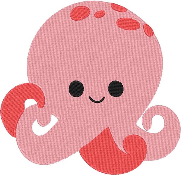 Octopus Design, 7 sizes, Machine Embroidery Design, Octopus shapes Design, Instant