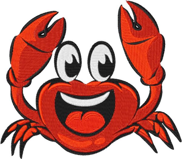 Crab Design, 7 sizes, Machine Embroidery Design, Crab shapes Design, Instant