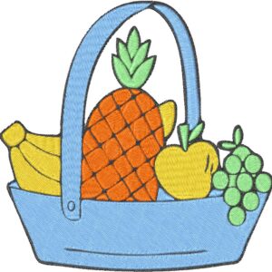 Fruit Design, 7 sizes, Machine Embroidery Design, Fruit shapes Design, Instant