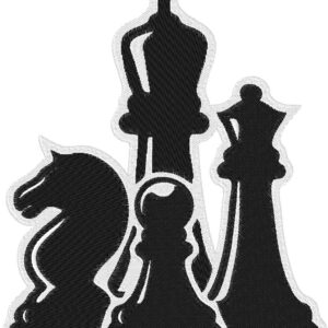 Chess Design, 7 sizes, Machine Embroidery Design, Chess shapes Design, Instant