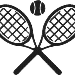 Tennis Rackets Design, 7 sizes, Machine Embroidery Design, Tennis Rackets shapes Design, Instant