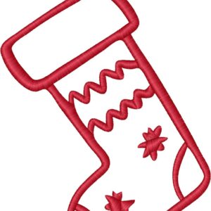Christmas Sock Design, 7 sizes, Machine Embroidery Design, Christmas Sock shapes Design, Instant