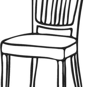 Chair Design, 7 sizes, Machine Embroidery Design, Chair shapes Design, Instant