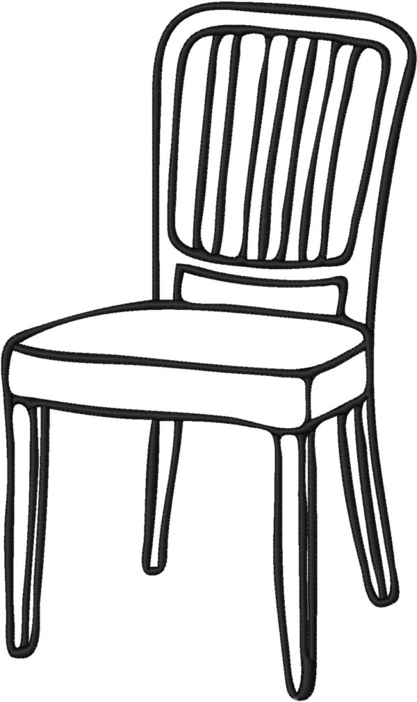 Chair Design, 7 sizes, Machine Embroidery Design, Chair shapes Design, Instant