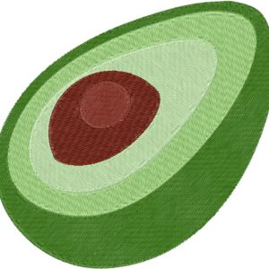 Avocado Design, 7 sizes, Machine Embroidery Design, Avocado shapes Design, Instant