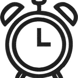 Alarm Clock Design, 7 sizes, Machine Embroidery Design, Alarm Clock shapes Design, Instant