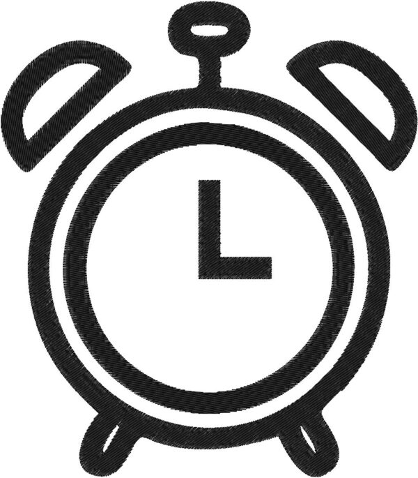 Alarm Clock Design, 7 sizes, Machine Embroidery Design, Alarm Clock shapes Design, Instant