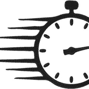 Stopwatch Design, 7 sizes, Machine Embroidery Design, Stopwatch shapes Design, Instant