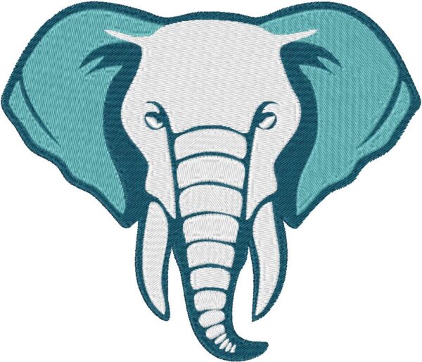 Elephant Design, 7 sizes, Machine Embroidery Design, Elephant shapes Design, Instant