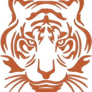 Tiger Design, 7 sizes, Machine Embroidery Design, Tiger shapes Design, Instant