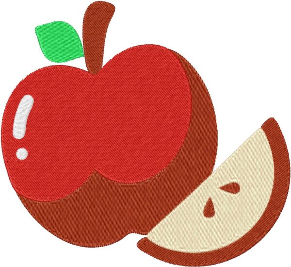 Apple Design, 7 sizes, Machine Embroidery Design, Apple shapes Design, Instant