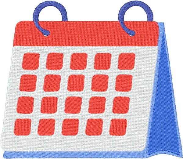 Calendar Design, 7 sizes, Machine Embroidery Design, Calendar shapes Design, Instant