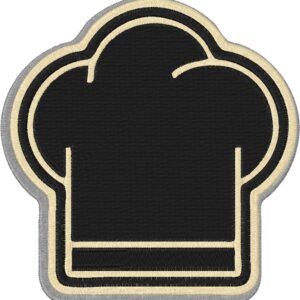 Chef Hat Design, 7 sizes, Machine Embroidery Design, Chef Hat shapes Design, Instant