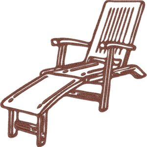 Lounger Design, 7 sizes, Machine Embroidery Design, Lounger shapes Design, Instant