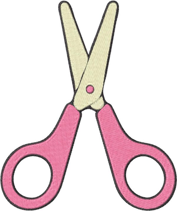 Scissors Design, 7 sizes, Machine Embroidery Design, Scissors shapes Design, Instant