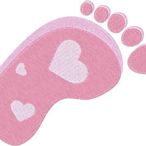 Footprint Design, 7 sizes, Machine Embroidery Design, Footprint shapes Design, Instant