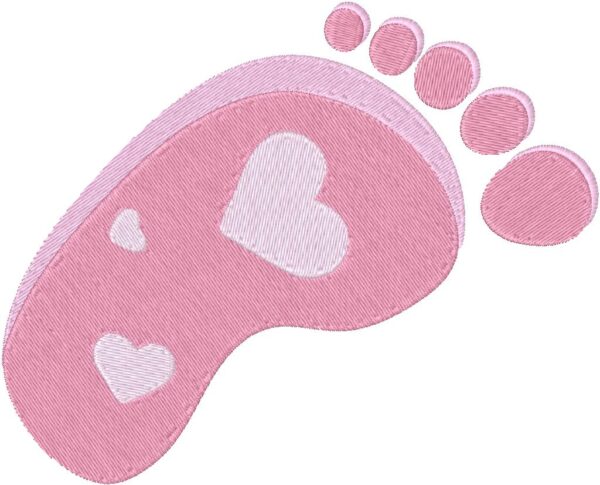 Footprint Design, 7 sizes, Machine Embroidery Design, Footprint shapes Design, Instant