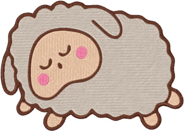 Sheep Design, 7 sizes, Machine Embroidery Design, Sheep shapes Design, Instant