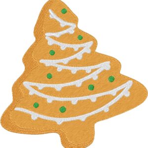 Gingerbread Tree Design, 7 sizes, Machine Embroidery Design, Gingerbread Tree shapes Design, Instant