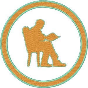 Sitting Man Design, 7 sizes, Machine Embroidery Design, Sitting Man shapes Design, Instant