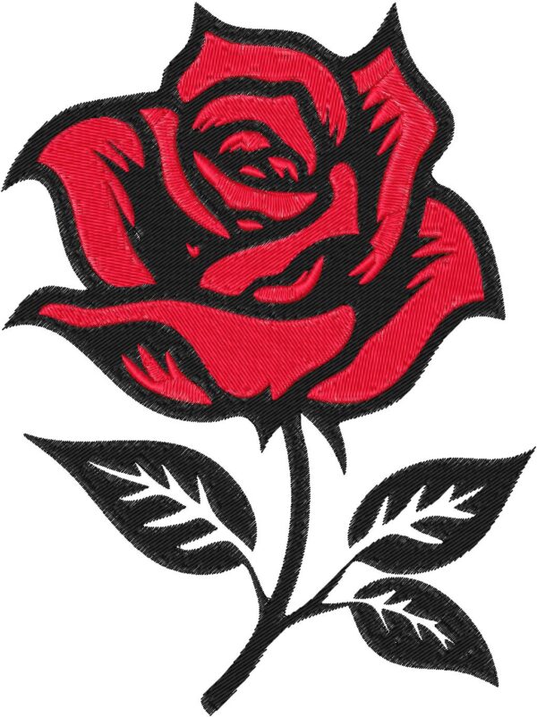 Rose Design, 7 sizes, Machine Embroidery Design, Rose shapes Design, Instant