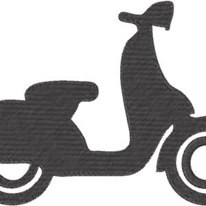 Scooter Design, 7 sizes, Machine Embroidery Design, Scooter shapes Design, Instant