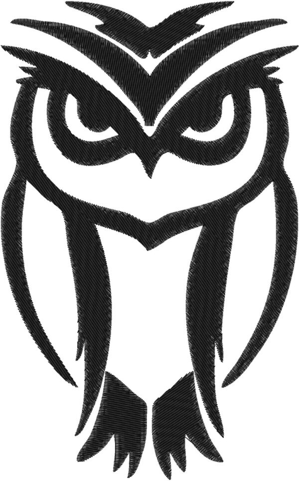 Owl Design, 7 sizes, Machine Embroidery Design, Owl shapes Design, Instant