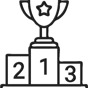 Winners Podium Design, 7 sizes, Machine Embroidery Design, Winners Podium shapes Design, Instant