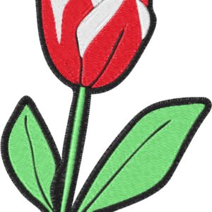 Tulip Design, 7 sizes, Machine Embroidery Design, Tulip shapes Design, Instant