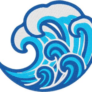 Sea Wave Design, 7 sizes, Machine Embroidery Design, Sea Wave shapes Design, Instant