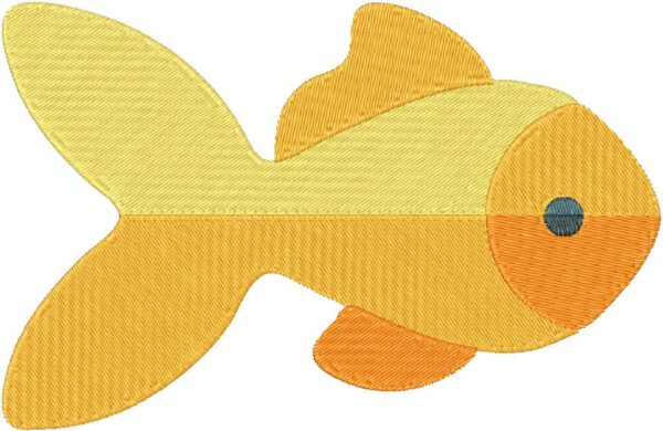 Goldfish Design, 7 sizes, Machine Embroidery Design, Goldfish shapes Design, Instant