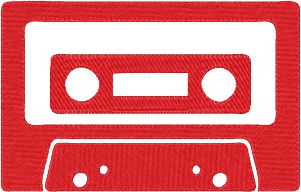 Audio Tape Design, 7 sizes, Machine Embroidery Design, Audio Tape shapes Design, Instant