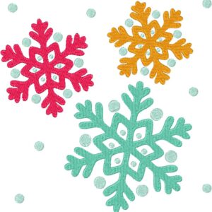 Snowflakes Design, 7 sizes, Machine Embroidery Design, Snowflakes shapes Design, Instant