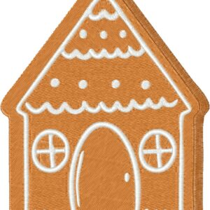 Gingerbread Cottage Design, 7 sizes, Machine Embroidery Design, Gingerbread Cottage shapes Design, Instant