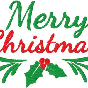 Merry Christmas Design, 7 sizes, Machine Embroidery Design, Merry Christmas shapes Design, Instant