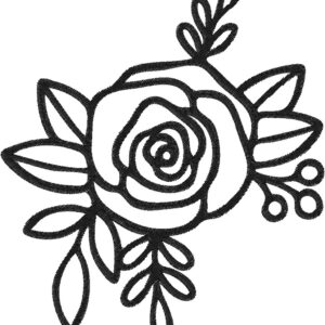 Rose Design, 7 sizes, Machine Embroidery Design, Rose shapes Design, Instant