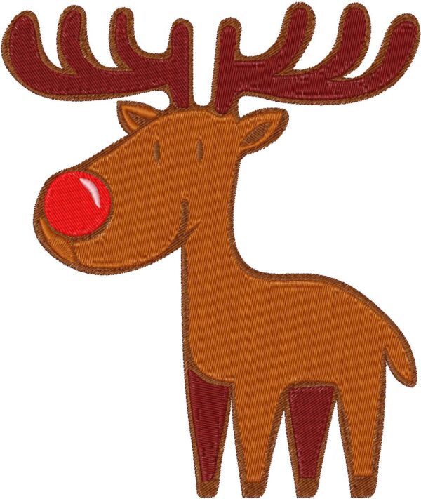 Reindeer Design, 7 sizes, Machine Embroidery Design, Reindeer shapes Design, Instant