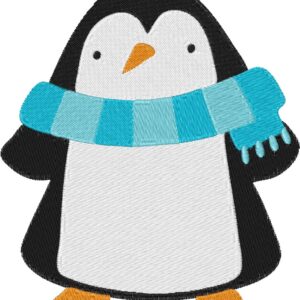 Penguin Design, 7 sizes, Machine Embroidery Design, Penguin shapes Design, Instant