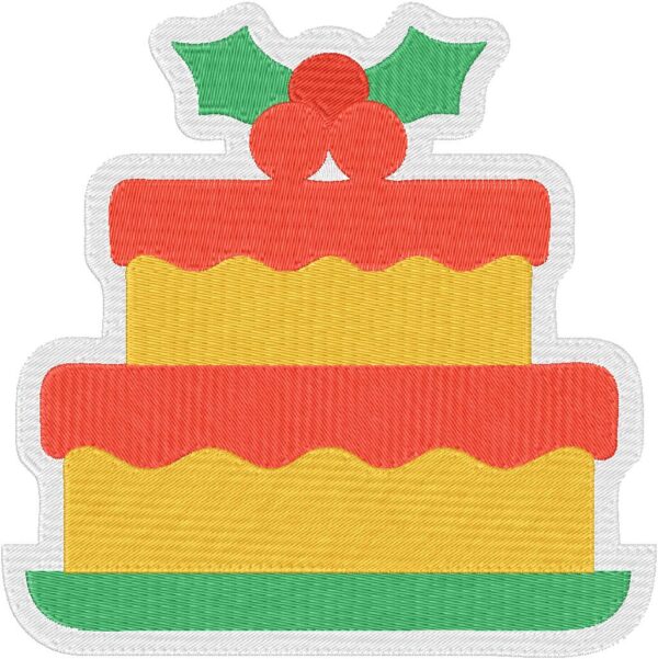 Cake Design, 7 sizes, Machine Embroidery Design, Cake shapes Design, Instant