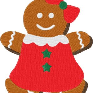 Gingerbread Design, 7 sizes, Machine Embroidery Design, Gingerbread shapes Design, Instant