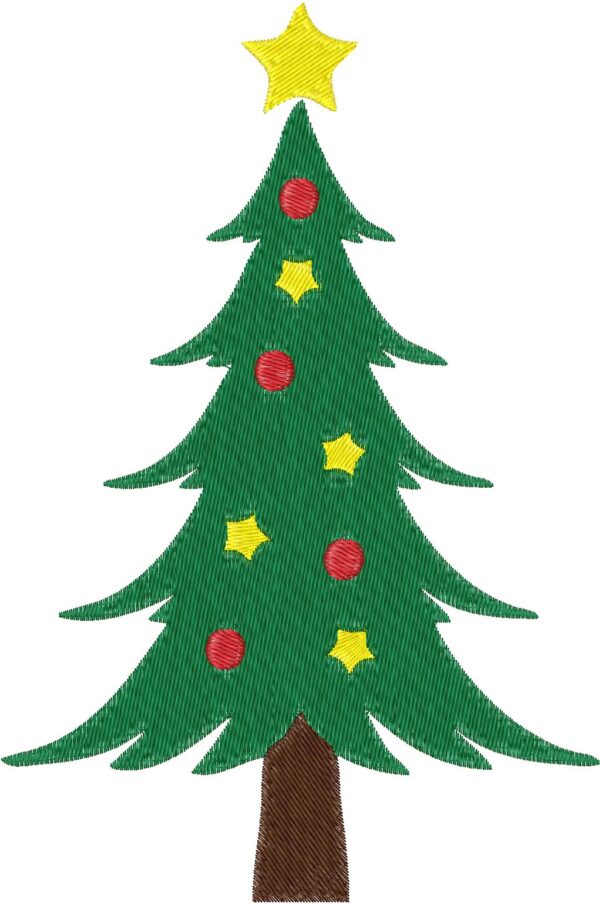 Christmas Tree Design, 7 sizes, Machine Embroidery Design, Christmas Tree shapes Design, Instant