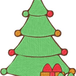 Christmas Tree Design, 7 sizes, Machine Embroidery Design, Christmas Tree shapes Design, Instant