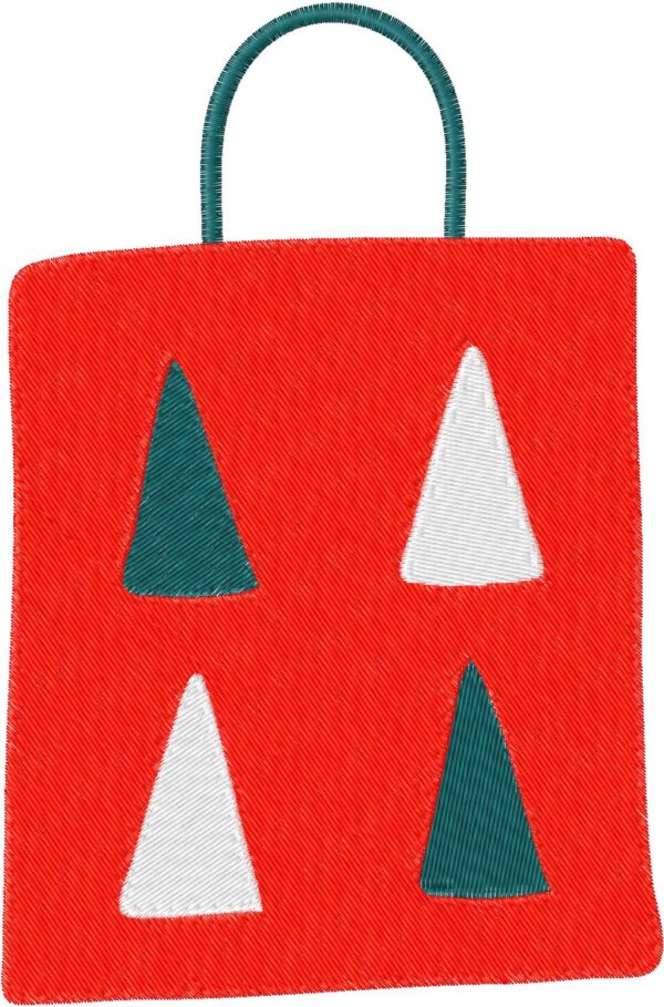 Christmas Bag Design, 7 sizes, Machine Embroidery Design, Christmas Bag shapes Design, Instant