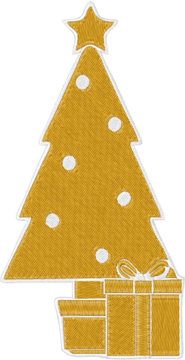 Christmas Tree Design, 7 sizes, Machine Embroidery Design, Christmas Tree shapes Design, Instant